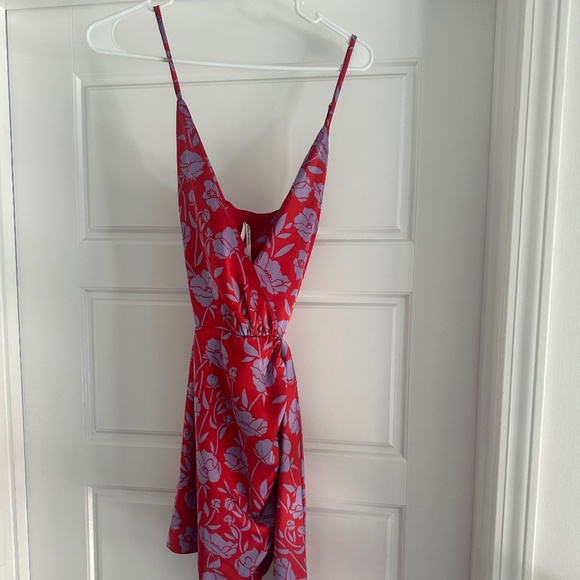 Lovers and Friends Kamala Mini Dress Red and Purple - Picture 4 of 4